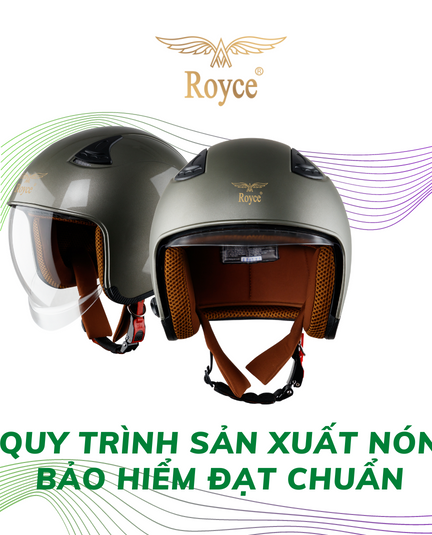 Quy trình sản xuất nón bảo hiểm đạt chuẩn 